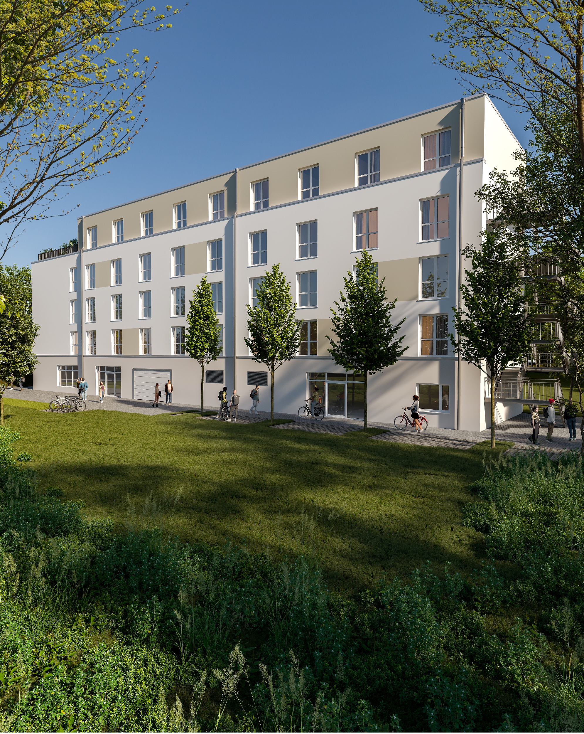 Pflegeeinrichtung an der Ellenbacher Straße mit begrüntem Dach